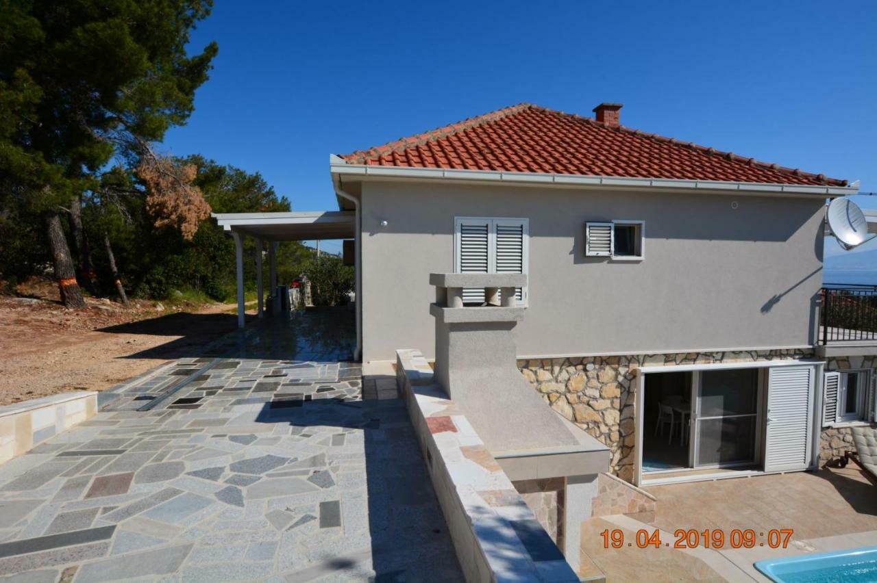 Sealodge - Luxe Villa, Private Pool, Mooring, Parking, Sea & Mountain View, At 150 M From Idyllic Private Beach Rogač Exterior foto